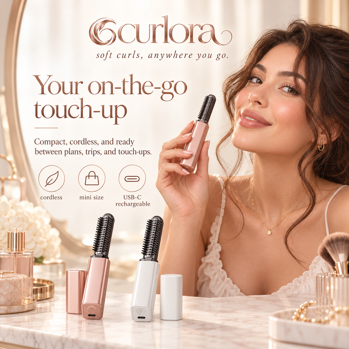 CURLORA — Mini Portable Hair Curler